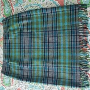 J. Jill Fringe Plaid Skirt 14P